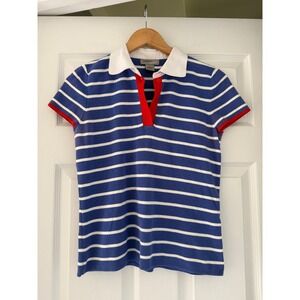 Vintage Coastal Womens Striped Polo Shirt Yachtcore